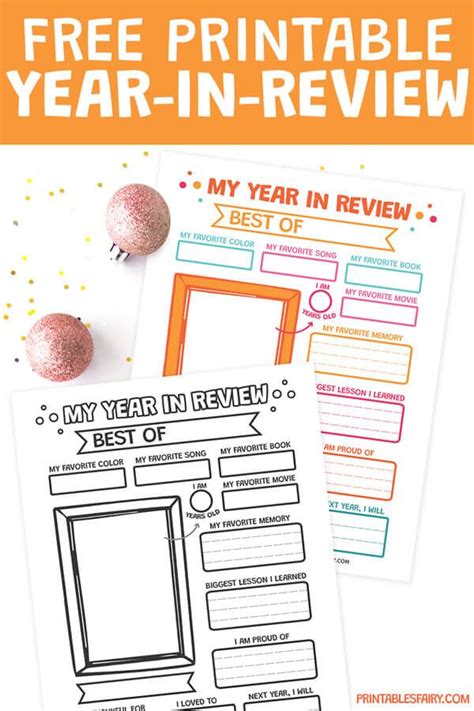 The 2024 Year In Review Printable New Years Eve Activities New Year