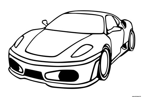 Coloriage Voiture Ferrari F430 JeColorie