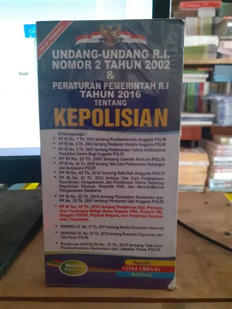 Buku UU RI No 2 Tahun 2002 Dan Peraturan Pemerintahan RI Tahun 2014