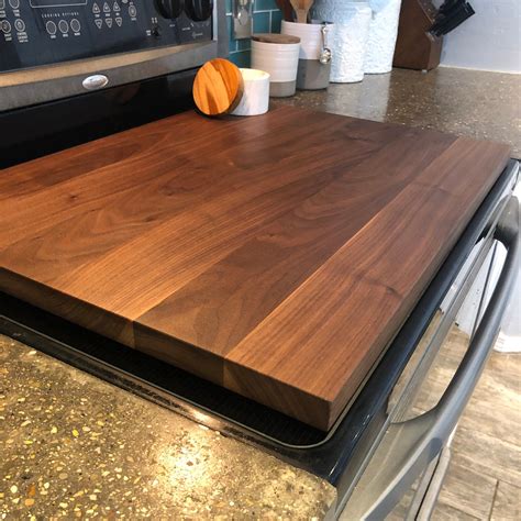 Hardwood Black Walnut Noodle Board Food Safe Stove Cover Etsy Israel