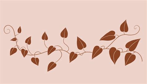 Simplicity Ivy Freehand Drawing Flat Design Vector Art At