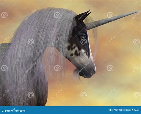 Unicorn Beauty stock illustration. Image of myth, fairytale - 47779292