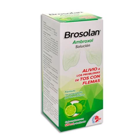 Brosolan Ambroxol 300mg100 Ml Sabor Limón Frasco Con 100 Ml