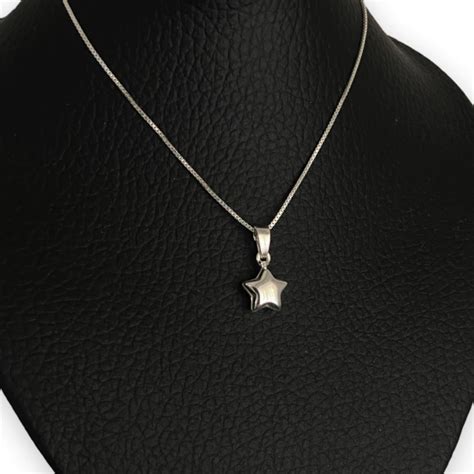 Cadena Con Dije Estrella Plata Italiana Importada