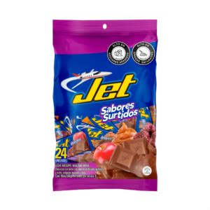 Chocolatina Jet Mini Sabores Surtidos X Unid Multidulces