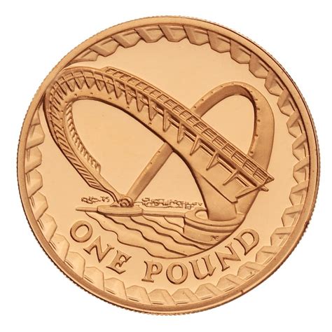 £1 One Pound Proof Gold Coin Bridges 2007 Millennium Coin Only 1664