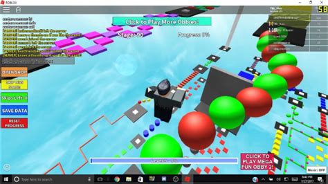 Roblox Mega Fun Obby Joined By A Friend Youtube