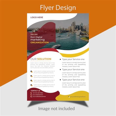 Kreative Designvorlage F R Unternehmensflyer Premium Vektor