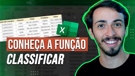 F Rmula Classificar No Excel Passo A Passo Youtube