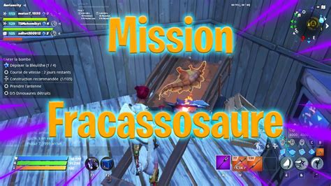 MISSION FRACASSOSAURE Morne la vallée Fortnite sauver le monde YouTube