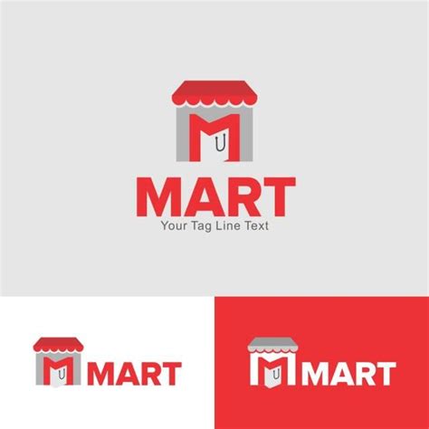 Mart E Commrace Online Shop Logo Design Template