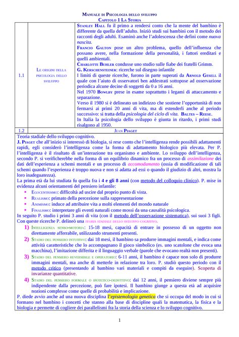 Psicologia Dello Sviluppo Manuale MANUALE DI PSICOLOGIA DELLO