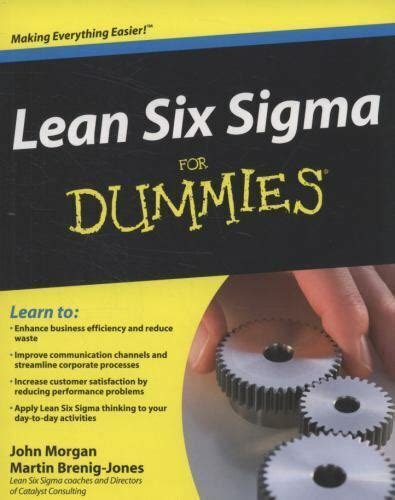 Lean Six Sigma F R Dummies Von Morgan John Brenig Jones Martin