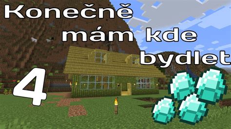 PRVNÍ DIAMANTY a PRVNÍ DŮM MINECRAFT SURVIVAL Ep 4 YouTube