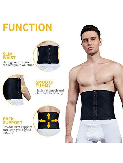 Buy Vaslanda Men Firm Tummy Control Shapewear Compression Waist Cincher Slimming Body Shaper