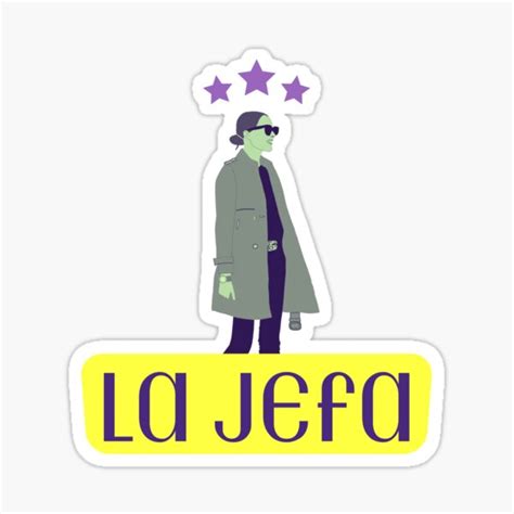 La Jefa Hispanic Funny Phrase Sticker For Sale By Tecnofa Redbubble