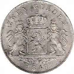 2 Gulden Louis II Hesse Darmstadt Numista