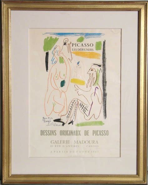 Pablo Picasso Les Dejeuners Dessins Originaux De Picasso 1962