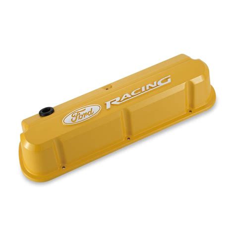 Proform 302 144 Tall Aluminum Valve Covers Yellow Ford 289 302 351w Ebay