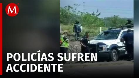 Vuelca Patrulla De La Polic A Estatal En Carretera De Veracruz Youtube