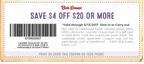 Bob Evans ? Coupons & Shopping Deals! - Worksheets Library