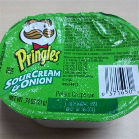 Pringles Nutrition Facts Label