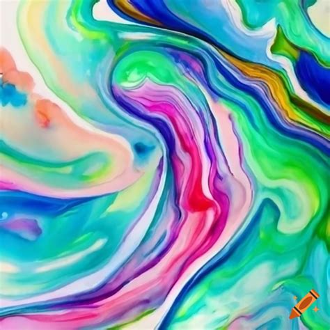 Swirling Flow Of A Spring Themed Watercolor Painting On Craiyon