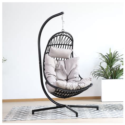 Moon Shape Wicker Patio Swings Wholesale Swing Chair Rattan Garden