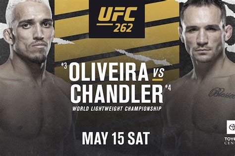 Latest Ufc Fight Card Ppv Lineup For Oliveira Vs Chandler On May