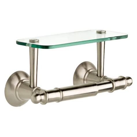 Delta Hospitality Extensions Toilet Paper Holder With Glass Shelf For