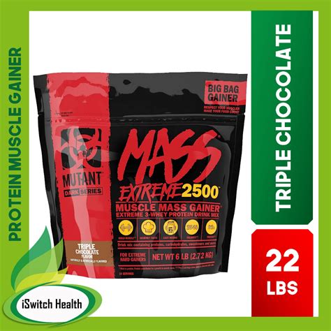 Mutant Mass Extreme Triple Chocolate Lbs Shopee Philippines