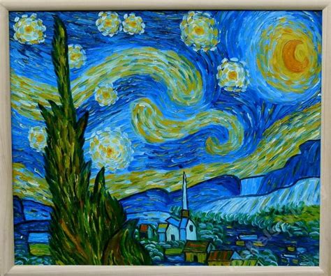 REPRODUKCJA OBRAZU GWIEŹDZISTA NOC VAN GOGH 7820634430 Allegro pl