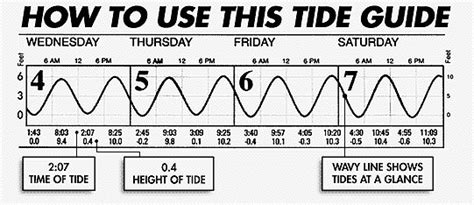 Tidelines Graphed Tide Calendars