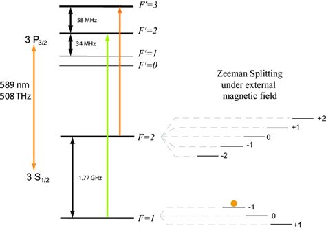 6 Sodium D 2 Transition Hyperfine Structure The 3s 12 To 3p 32