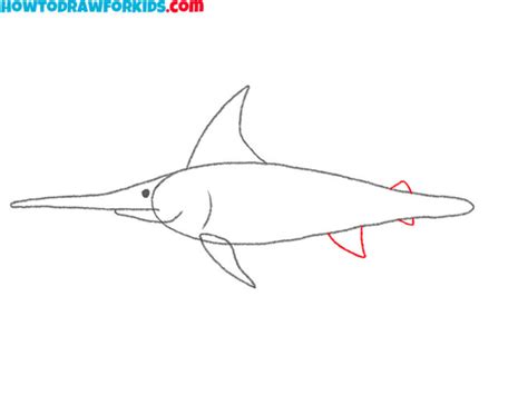 How to Draw a Swordfish - Easy Drawing Tutorial For Kids