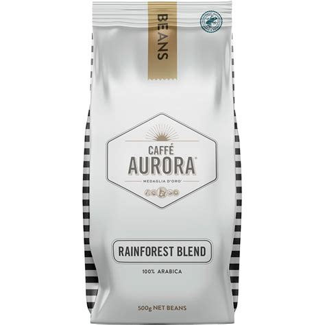 Caffe Aurora Rainforest Coffee Beans 500g Woolworths