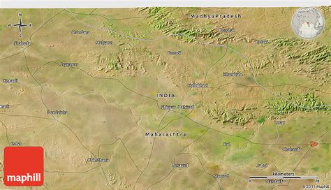 Satellite 3D Map of Shirpur