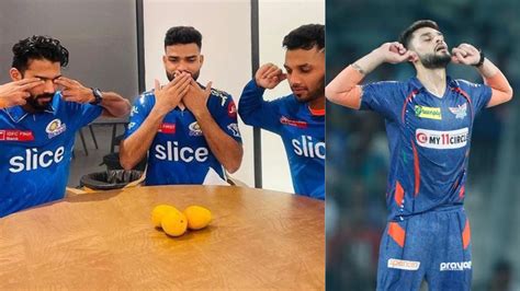 Ipl 2023 Naveen Ul Haq Gets Trolled With Mangoes Jibe By Mi Players