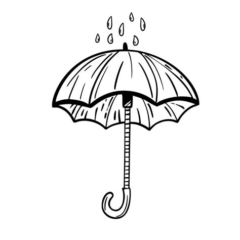 Umbrella. Sketch. Hand drawing. For your design. 21631531 Vector Art at Vecteezy