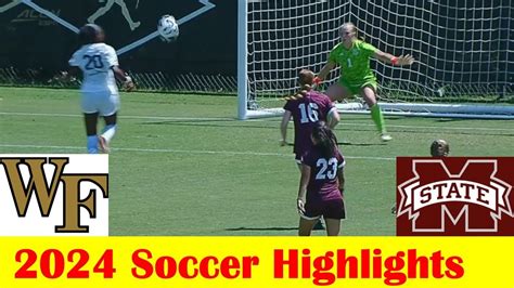 20 Mississippi State Vs Wake Forest Women Soccer Game Highlights