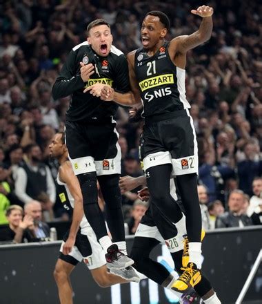 Partizans Aleksa Avramovic James Nunnally Celebrate Editorial Stock