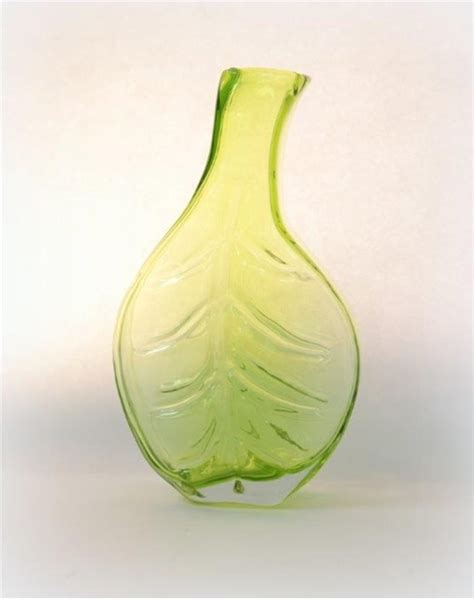 Heart Of Glass Blenko Glass The Blenko Glass Leaf Vase