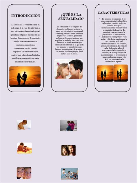 Triptico De La Sexualidad Pdf La Sexualidad Humana Pubertad