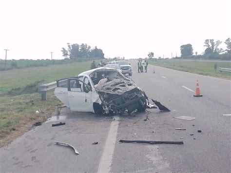 Despiste fatal en Ruta 14 Una persona perdió la vida y su acompañante