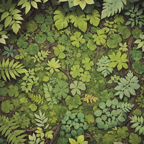 Premium AI Image | Forest Floor Texture