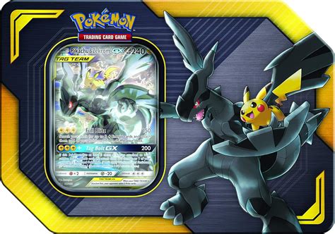 Pokémon Tag Team Tin Pikachu Zekrom TCG Soleil et lune Contient