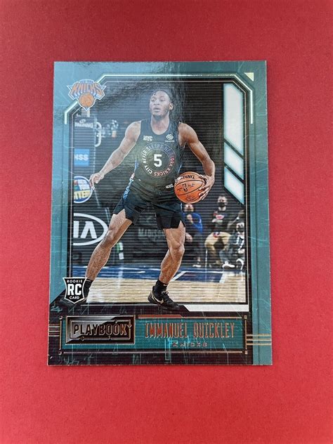 2020 21 Immanuel Quickley RC Rookie Panini Playbook New York Knicks EBay