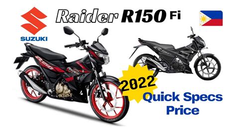 Suzuki Raider R150 Fi 2022 Specs And Price Philippines Youtube