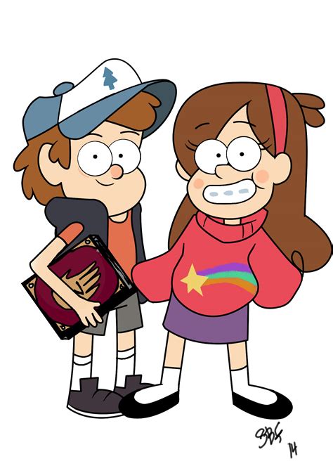 Dipper and Mabel fanart by Shadowblackfox on Newgrounds