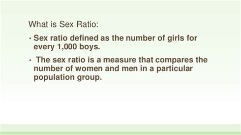 Sex Ratio